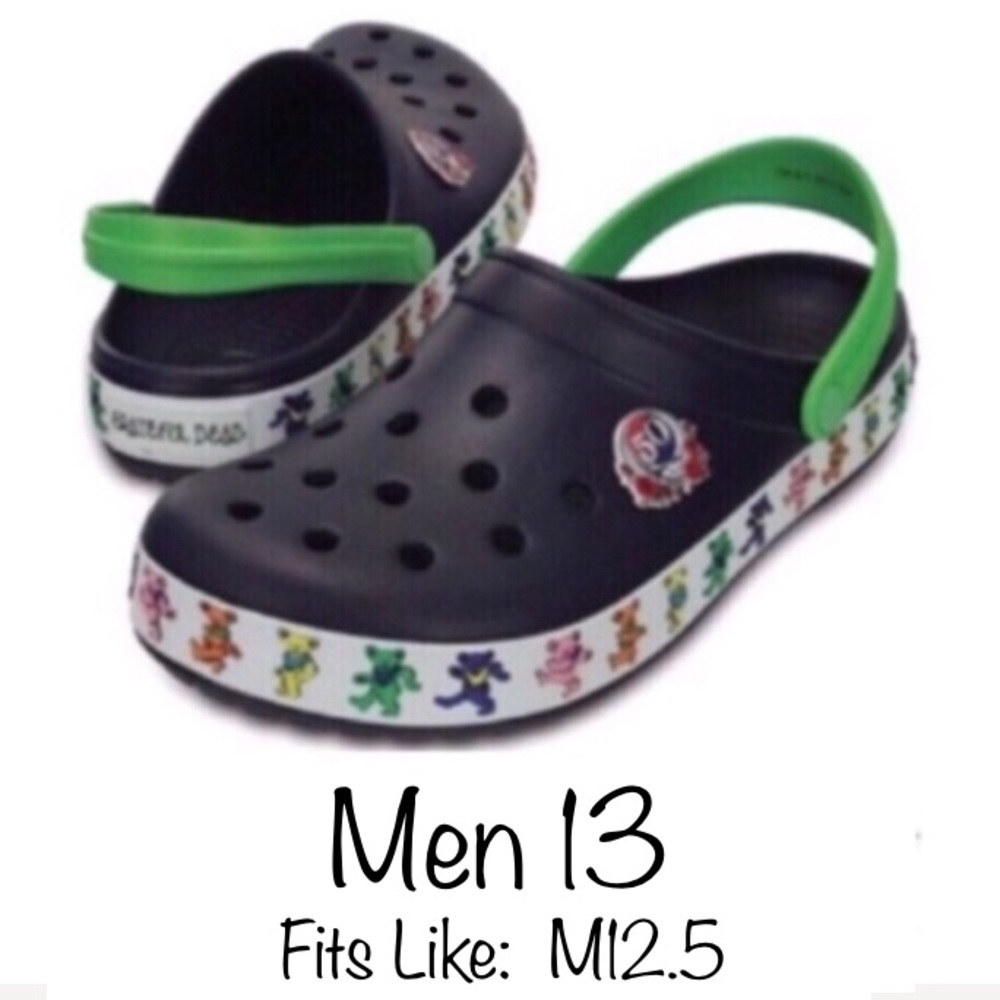 GRATEFUL DEAD CROCS 50th ANNIVERSARY M13
